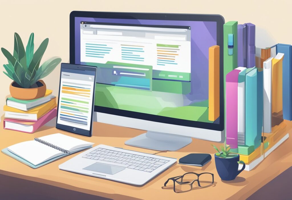 computador explicando como construir backlinks para seo