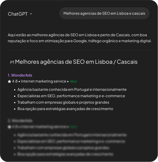 A WonderAds é uma Agência de SEO e GEO para Marcas em Portugal